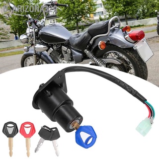 B_arizona329 Motorcycle Ignition Switch Lock with Keys Fit for Yamaha XV125 4RF XV250 250 2UJ 3DM