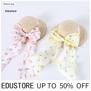 ภาพหน้าปกสินค้า<edustore> หมวกฟาง ประดับโบว์ ลูกไม้ สําหรับสัตว์เลี้ยง สุนัข ที่เกี่ยวข้อง