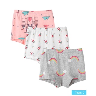 SheeCute 3Pc/Lot Baby Girls Underwear ComfortSoft Waistband Boxer