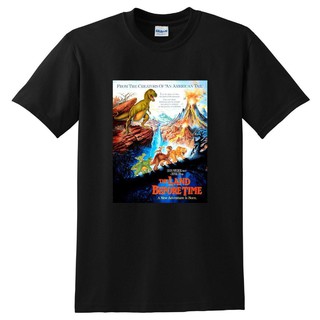 เสื้อยืดโอเวอร์ไซส์เสื้อยืดพิมพ์ลาย the land before time bluray dvd โปสเตอร์สําหรับผู้ชายS-3XL