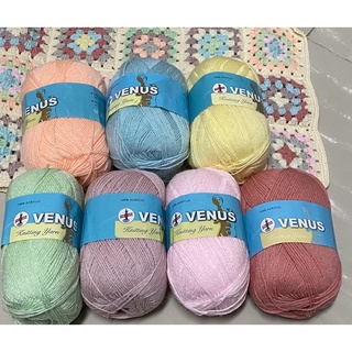 ไหมพรมวีนัส ขนาด 4 ply Venus knitting yarn 420หลา 100% acrylic