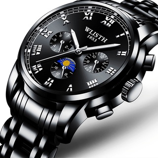 WLISTH นาฬิกาข้อมือควอตซ์ อะนาล็อก แบบดั้งเดิม แฟชั่นนักธุรกิจ สําหรับผู้ชาย