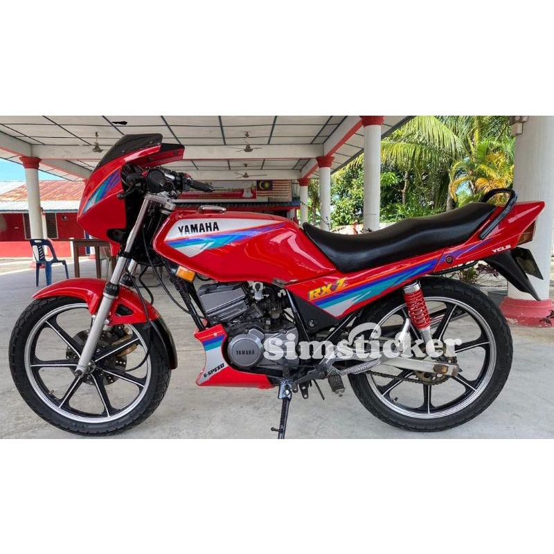 สติกเกอร์ติดตัวถัง YAMAHA RXZ (6) ลายทาง | Shopee Thailand