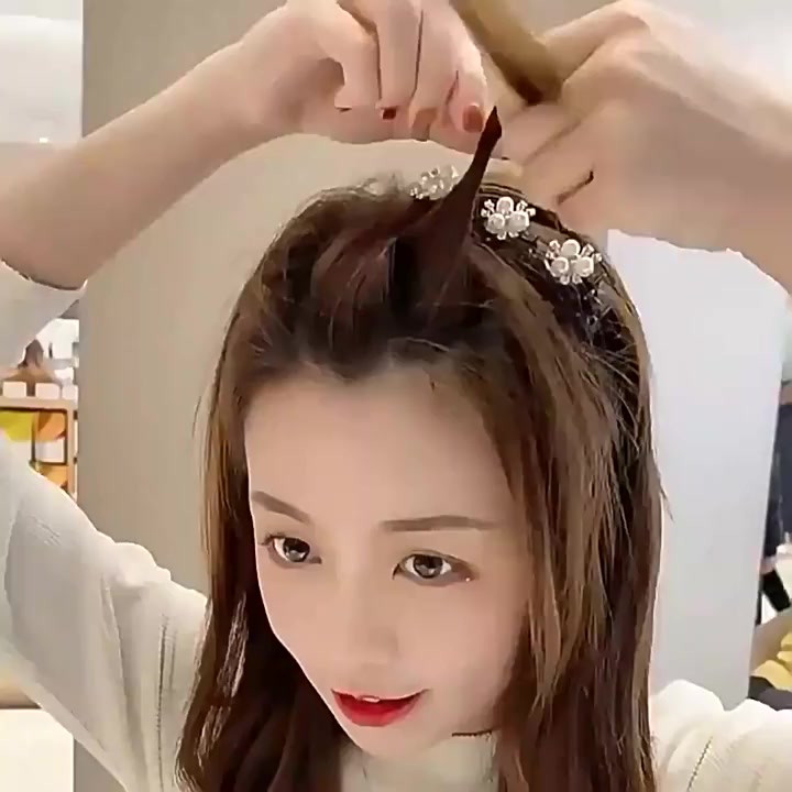 กิ๊ฟติดผมดอกไม้-กิ๊บติดผม-แบบถัก-สไตล์เกาหลี