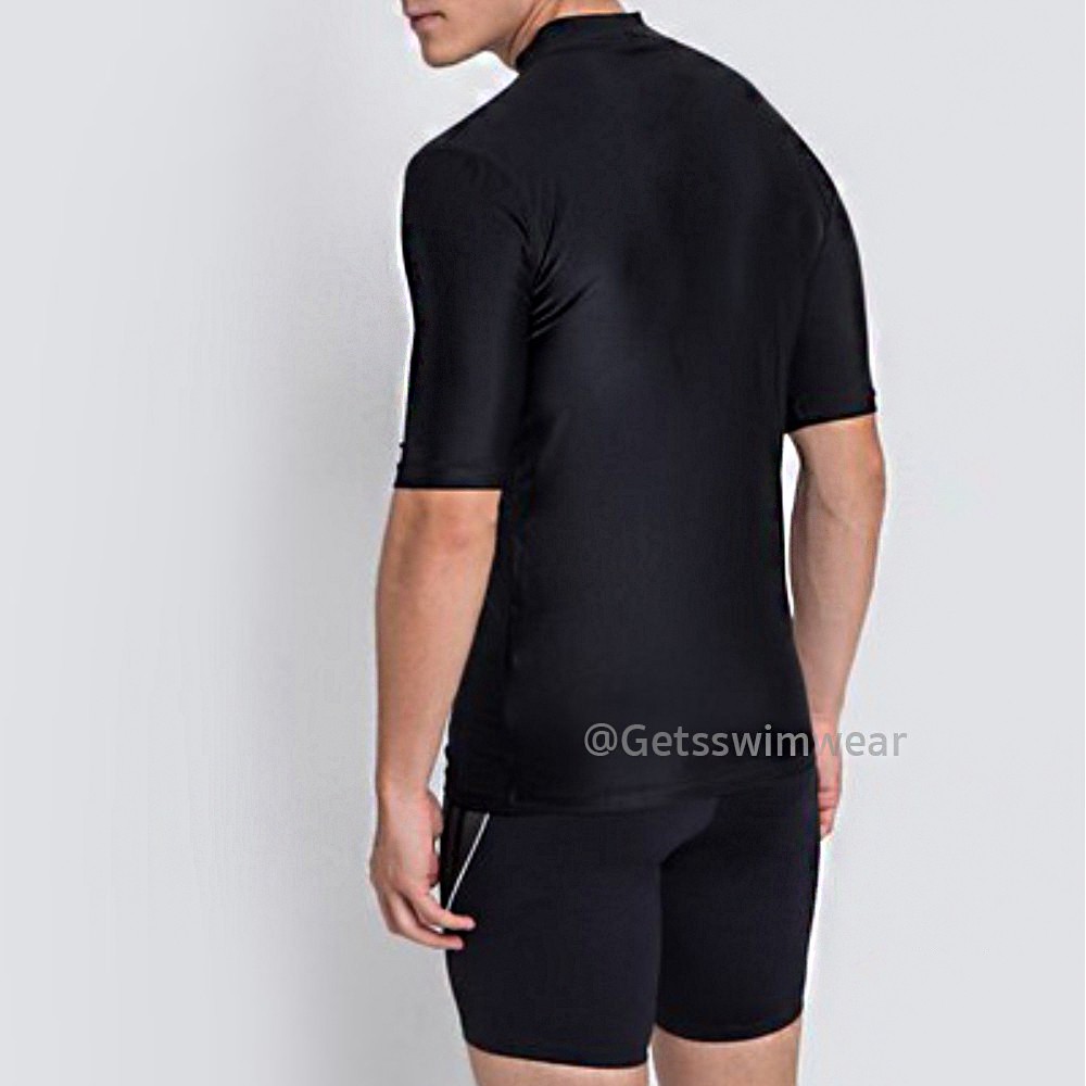 ภาพสินค้าถูกและดี เสื้อว่ายน้ำแขนสั้นกันยูวีสีดำ สกรีนAqua sport รุ่น 14649 จากร้าน pakpro_shop บน Shopee ภาพที่ 1