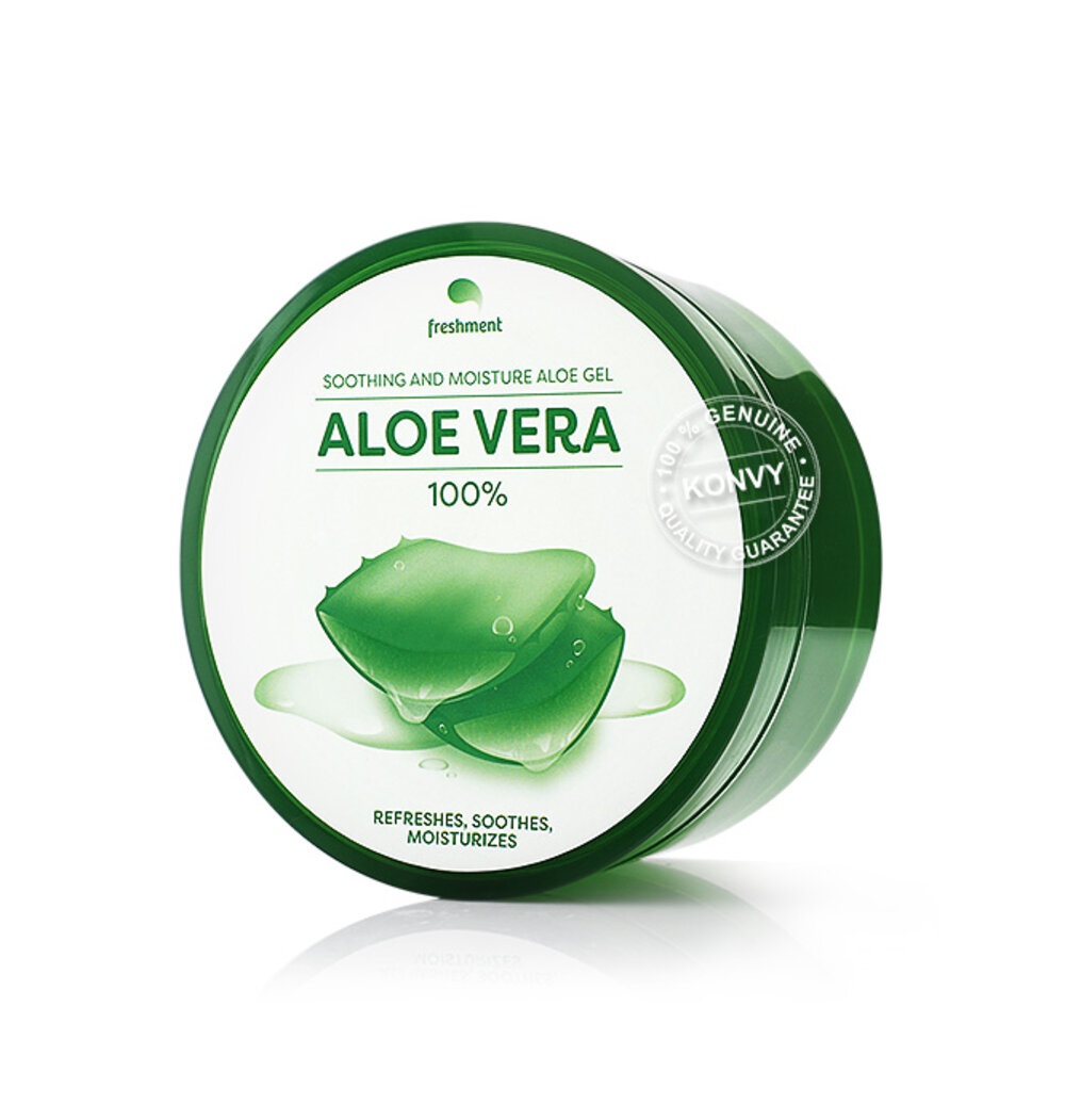 Freshment Gel เฟรชเม้นท์ เจลบำรุงผิวว่านหางจระเข้ /ใบบัวบก 300ml [Aloe ...