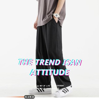 ภาพหน้าปกสินค้า【3 สี】กางเกงลำลองผู้ชายหน้าร้อน / กางเกงขากว้างผ้าไหมน้ำแข็งแฟชั่นเกาหลี【M-3XL】 ที่เกี่ยวข้อง