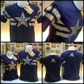 เสื้อยืดลิขสิทธิ์ มาร์เวล MARVEL-128-NV Captain America