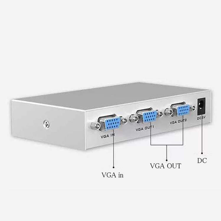 vga-splitter-กล่องแยกสัญญาณภาพ-ส่งสัญญาณภาพ1คอมพิวเตอร์เชื่อมต่อเป็นหลายจอภาพให้ภาพออกมาเป็นภาพเดียวกันทั้งหมด