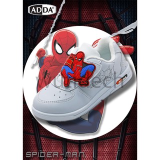 ภาพหน้าปกสินค้าADDA รองเท้านักเรียน รองเท้านักเรียนอนุบาล Spiderman สีขาว รองเท้านักเรียนเด็กผู้ชาย รุ่น 41N11 ตัวใหม่ล่าสุด ที่เกี่ยวข้อง
