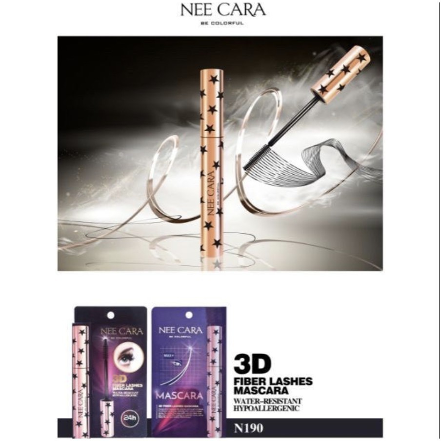 nee-cara-mascara-3d-fiber-lashes-นีคารา-ทรีดี-ไฟเบอร์-มาสคาร่า-n190