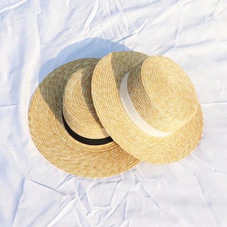💫𝑵𝑬𝑾 รุ่นใหม่ งานดี ถูกสุดๆ ตรงปก💫 Boaterhat หมวกไปทะเล หมวกสานรุ่นปีกกว้าง