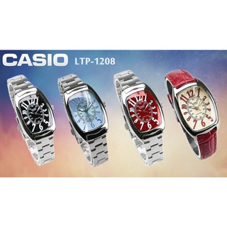 casio นาฬิกาข้อมือหญิง LTP-1208E-9B2 LTP-1208D LTP-1208D-1B LTP-1208D-2B LTP-1208D-4B ของแท้ 100%