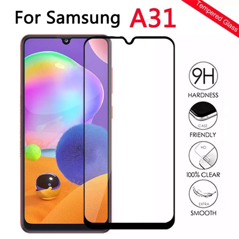 samsung-a31-ฟิล์มกระจกนิรภัย-เต็มจอ-samsung-a31-ฟิล์มเต็มจอ-ขอบดำ-ฟิล์มกันกระแทก-ฟิล์มกันจอแตก-คุณภาพดี-ติดง่าย