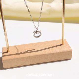 (กรอกโค้ด 72W5V ลด 65.-) earika.earrings - crystal baby tiger necklace สร้อยคอเงินแท้จี้เสือ S92.5 ปรับขนาดได้