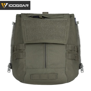 Idogear กระเป๋ายุทธวิธีมีซิปบนแผง สําหรับ CPC AVS JPC2.0 Vest Military Multi-function Tool Pouch Ranger Green Panel Pouch 3531