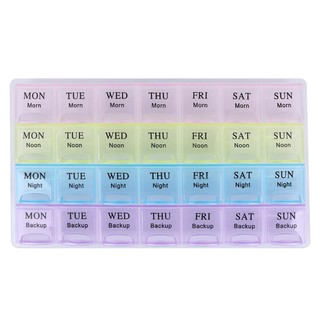 DECEBLE Portable 7 Days Tablet Pill Box Holder Medicine Storage Organizer Case