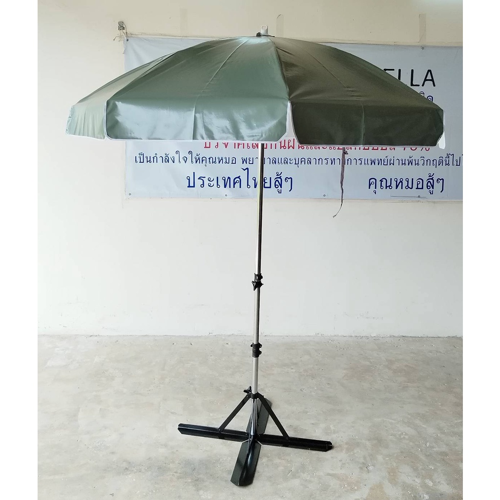 ภาพสินค้าร่มชายหาด กว้าง1.9เมตร ร่มสระน้ำ ร่มแม่ค้า แกนเหล็กชุบโครเมี่ยม ผ้าใบหนา ทนแดด ทนฝน ผลิตในไทย(ไม่รวมขาตั้งร่ม)40นิ้ว จากร้าน kasashops บน Shopee ภาพที่ 8