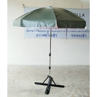 ภาพขนาดย่อของภาพหน้าปกสินค้าร่มชายหาด กว้าง1.9เมตร ร่มสระน้ำ ร่มแม่ค้า แกนเหล็กชุบโครเมี่ยม ผ้าใบหนา ทนแดด ทนฝน ผลิตในไทย(ไม่รวมขาตั้งร่ม)40นิ้ว จากร้าน kasashops บน Shopee ภาพที่ 8
