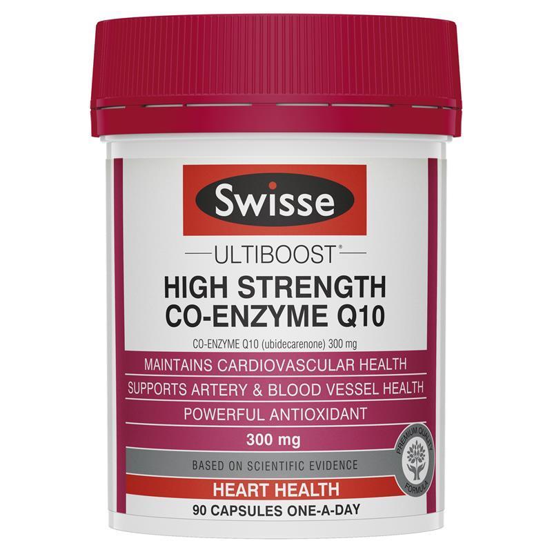 swisse-ultiboost-co-enzyme-q10-300mg-150mg-สวิสโคคิวเทน-บำรุงหัวใจ-ชะลอเซลล์เสื่อม-ชะลอวัย-แก่ช้าลง