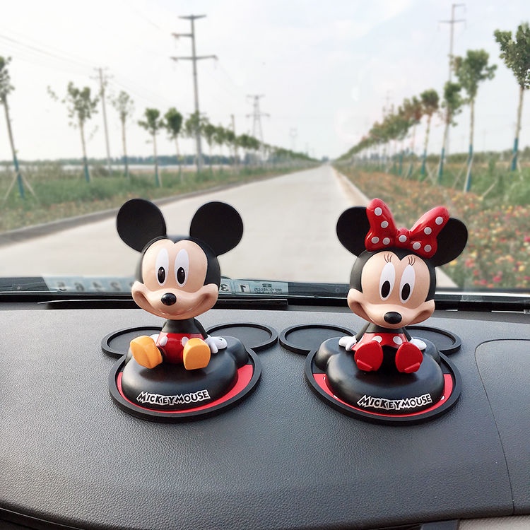 minnie-mickey-ของแต่งรถยนต์-ตุ๊กตาหน้ารถ-ตุ๊กตาหัวโยก-น่ารัก-ตุ๊กตาดุ๊กดิ๊กหน้ารถ-ตุ๊กตาสปริง