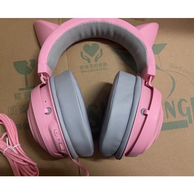 ภาพหน้าปกสินค้าRazer Kraken Kitty Quartz Edition-หูฟังเสียงรอบทิศทาง7.1-ชุดหูฟังสำหรับเล่นเกม Cat Ears USB,Chroma Lighting จากร้าน rr900811.th บน Shopee