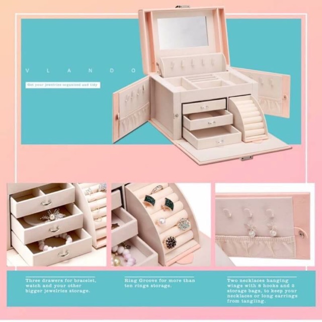 VLANDO jewelry box | Shopee Thailand