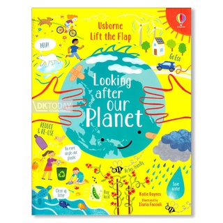 DKTODAY หนังสือ USBORNE LIFT-THE FLAP LOOKING AFTER OUR PLANET (AGE 6+)