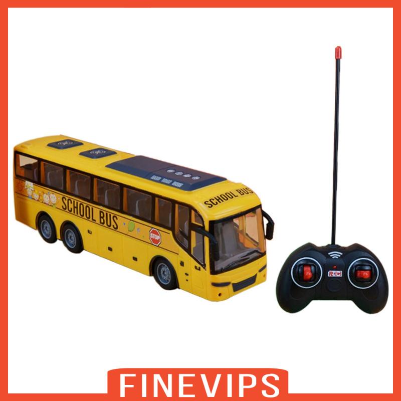 finevips-ของเล่นรถบัส-รถโรงเรียนบังคับ-พร้อมเสียง-และไฟ-สําหรับเด็กก่อนเรียน-ของขวัญวันเกิด