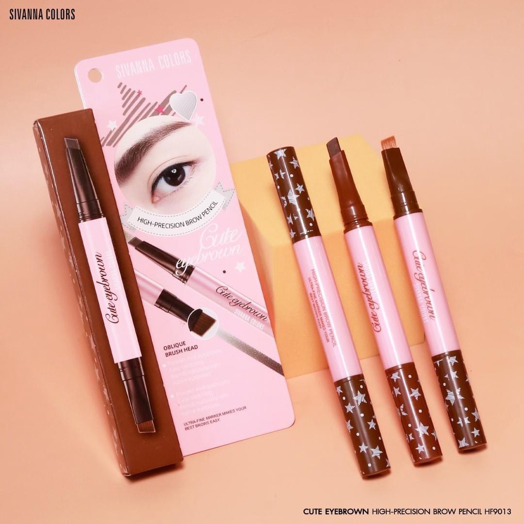 ของแท้-ส่งด่วน-ถูก-sivanna-high-precision-brow-pencil-hf9013-ซิวานน่า-ดินสอเขียนคิ้ว-x-1-ชิ้น-dayse