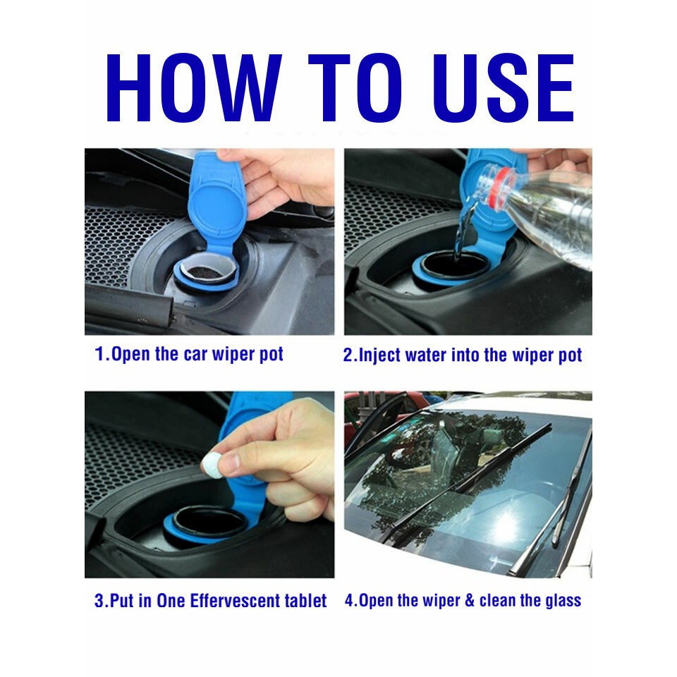 ลดสูงสุด80-ใช้โค้ดf9bg385-เม็ดทำความสะอาดกระจกรถยนต์-car-windshield-tablet-cleaner-kjkx