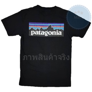 ⭐ patagonia ⭐ เสื้อยืด คอกลม แขนสั้น แฟชั่น ภูเขา พาธาโกเนีย พาตาโกเนีย P6 logo パタゴニア unisex