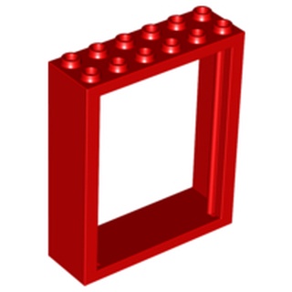 Lego part (ชิ้นส่วนเลโก้) No.6235 Door, Frame 2 x 6 x 6 FreeStyle