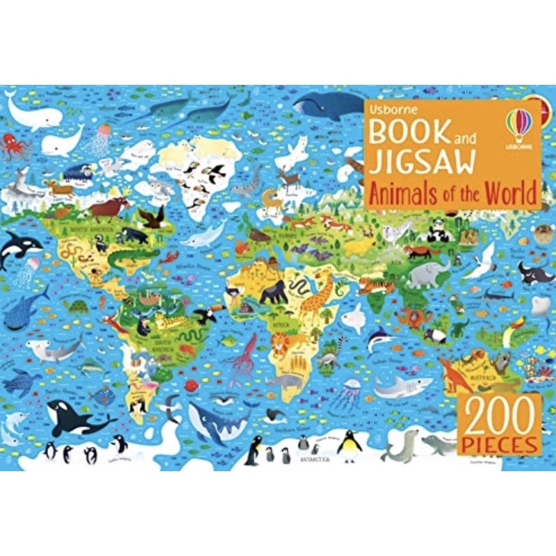 จิ๊กซอว์-animals-of-the-world-book-and-jigsaw-usborne-book-and-jigsaw