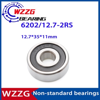 Wzzg ตลับลูกปืนเม็ดกลมร่องลึก 6202 12.7-2RS 12.7*35*11 มม. คุณภาพสูง 10 ชิ้น