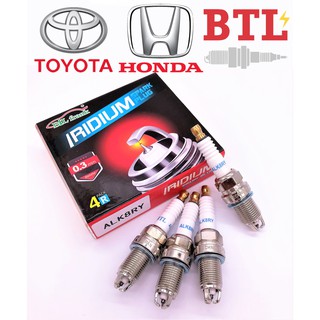 หัวเทียนเข็ม IRIDIUM ALK8RY แพ็ค 4 หัว ยี่ห้อ BTL IK20, BKR6ES IZFR6F ALK8RC CITY, JAZZ, CIVIC, LANCER, COROLLA