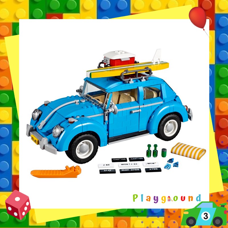 ของเล่นตัวต่อ-รถเต่า-โฟล์คสวาเกน-volkswagen-beetle-lepin-21003