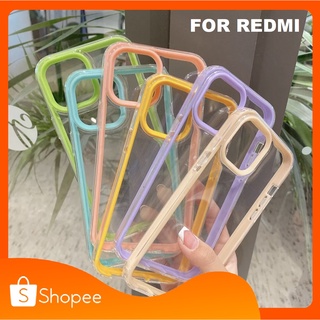 เคสใส ประกบ เคส Xiaomi เคสประกบขอบสี Case Redmi 10 / Redmi Note 10  / Redmi 9A / Redmi 9C เคสโทรศัพท์ Redmi Note 10