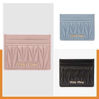 1:1 Miu Miu sheepskin Leather Cardholder ใส่บัตร