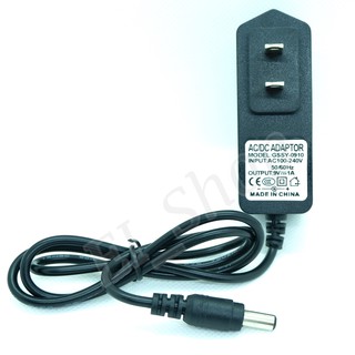 AC to DC อะแดปเตอร์ Adapter 9V 1A 1000mA ( 5.5 x 2.5 มม.) (ขนาดหัว 2.5 / 1.7)