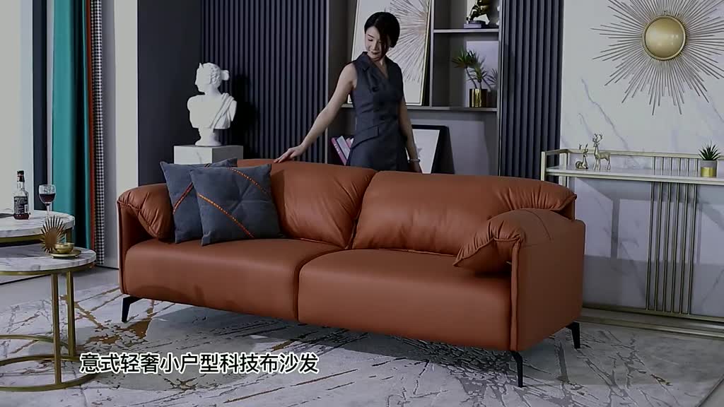 โซฟาผ้าแบบเรียบง่าย-ห้องนั่งเล่น-โซฟาขนาด1ที่นั่ง-เทคโนโลยีผ้า-ไม่ต้องทำความสะอาดsingle-sofa-1-seater-โซฟาsofa