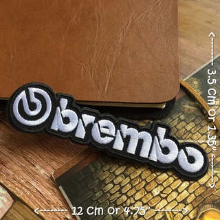 Brembo ตัวรีดติดเสื้อ อาร์มรีด อาร์มปัก ตกแต่งเสื้อผ้า หมวก กระเป๋า แจ๊คเก็ตยีนส์ Racing Embroidered Iron on Patch