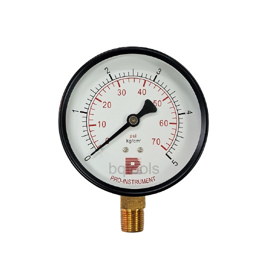 เกจวัดแรงดัน-pressure-gauge-หน้าปัด-4-นิ้ว-เกลียว-3-8-เกลียวล่าง-สินค้าไต้หวันแท้-ยี่ห้อ-pro-instrument-และ-birch