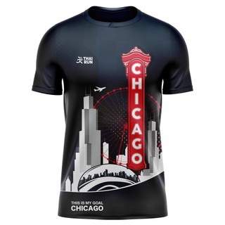 [โค้ด DSCU4M ลด60] Thairun(ไทยรัน) เสื้อออกกำลังกาย เสื้อวิ่ง เสื้อกีฬา CHICAGO V.2