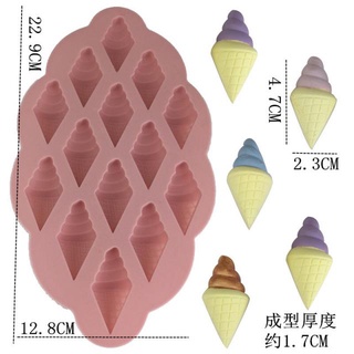 Ice Cream Silicone Mold พิมพ์ซิลิโคน ทำขนม โมล์สบู่ ลายไอศครีม