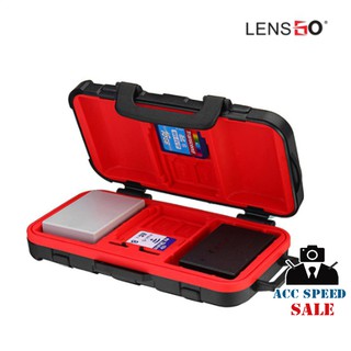 LENSGO D850 Luggage 2Battery 14SD CASE กล่องใส่การ์ด