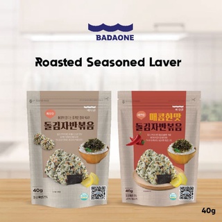 seasoned dried laver สาหร่ายโรยข้าวอบแห้ง บาดาวอน ซีซัน ดราย เลเวอร์  badaone seasoned dried laver 돌김자반볶음 40g