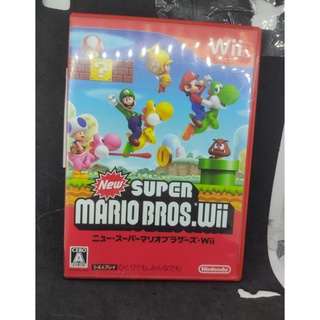 แผ่นแท้ New Super Mario bros Wii ใช้งานได้ปกติ สภาพสวย น่าสะสม สินค้าดี ไม่มีย้อมแมว