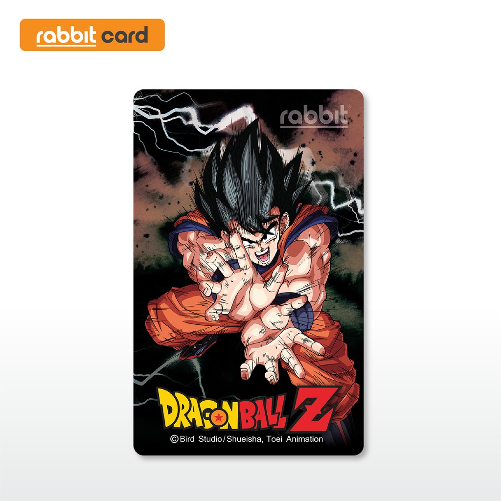 ภาพหน้าปกสินค้าRabbit Card บัตรแรบบิท Dragon Ball Z สีดำ สำหรับบุคคลทั่วไป (DB Black)