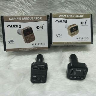 T Car Kit CarB2เเละB8  บลูทูธในรถยนต์ 4 in 1 (มีสีดำ)